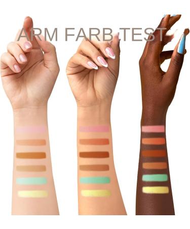 Make Up Concealer Stick 6 Colors Facial Concealer Easy Lasting Neutralizer for Natural Looking Finish Migrations - Buy Online on GoSupps.com