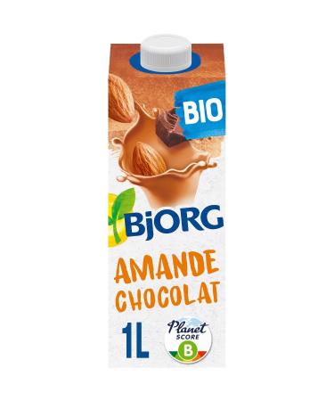 BJJORG Boisson V g tale Bio Amande Chocolat e Go t Onctueux et Naturel (Brique 1 L) - Lot de 3 - vendu par Lot
