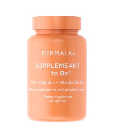 Dermala FOBO SUPPLEMEANT to Be Acne Supplement | All Natural Daily Prebiotics Probiotics Vitamins Skin Mix with Zinc | Improve Clear Blemish-Free Radiant Skin Through Balancing Gut Health