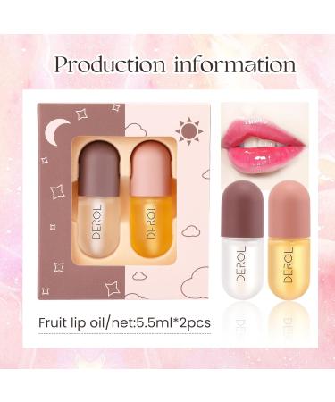 Ginger Mint Lip Balm Lip Oil Set - Moisturizing & Plumping Lip Gloss for Women and Girls - 2 Count Pack - Buy Online on GoSupps.com