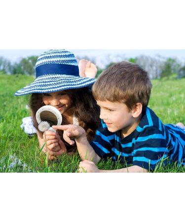 Magnifying Glass with Light Magnifier with Lights 30X 12 LED Double Optical Glass Lens Handheld Magnifying Glass Lighted Magnifying Glass for Reading Seniors Coins Macular Degeneration Low Vision - Buy Online on GoSupps.com