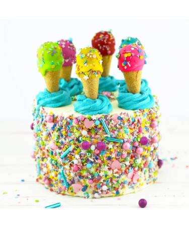 Super Sprinkle Confetti Parade - EU Sugar Sprinkles for Cakes & Biscuits | Azo Dye-Free Streusel Mix from Hamburg (180g) - Buy Online on GoSupps.com