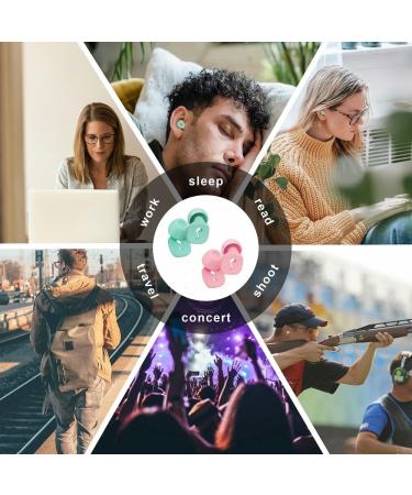 Noise Cancelling Ear Plugs for Sleeping & Concert 2 Pairs Silicone Ear Plugs for Swimming Kids & Adults 32dB Hearing Protection - Buy Online on GoSupps.com
