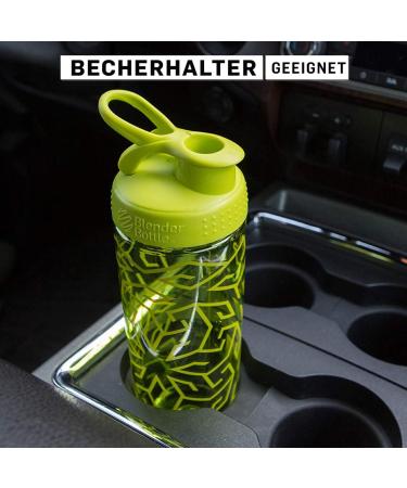 BlenderBottle Signature Sleek Tritan 820ml - BPA Free Protein Shaker & Water Bottle - Green Zen Gala - Perfect for Fitness Shakes - Buy Online on GoSupps.com