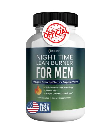 Night Time Lean Burner for Men Advanced Sleep Supplement Vitamin D Night Burner & Anabolic Recovery Natural Sleep Aid with Magnesium Ashwaganda (1)