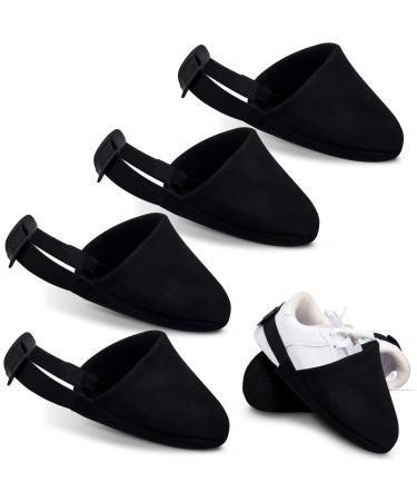 Zhanmai Bowling Shoe Covers 2 Pairs Black Bowling Shoes Slider Bowling Accessories for Women and Men