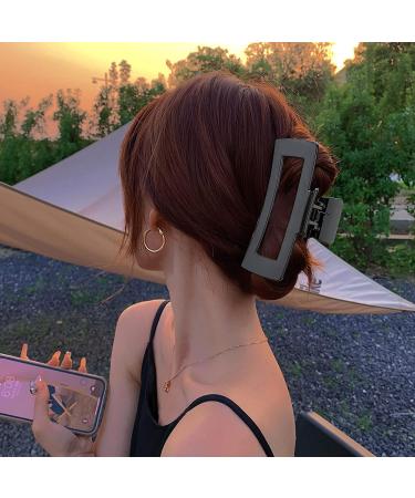Extra Large 5 inch Hair Clips for Women - CUBACO 4pcs Acrylic Claw Clips for Thick Hair | Non-Slip and Stylish Hair Accessories for Long Hair | Durable XL Giant Hair Barrettes - Oversized Rectangle Jaw Clips - Buy Online on GoSupps.com