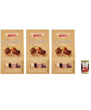 Italian Gourmet E.R. NOVI Cuadro Quattro Lot de 3 chocolats Cremino 150 g + polpa italien Gourmet 400 g