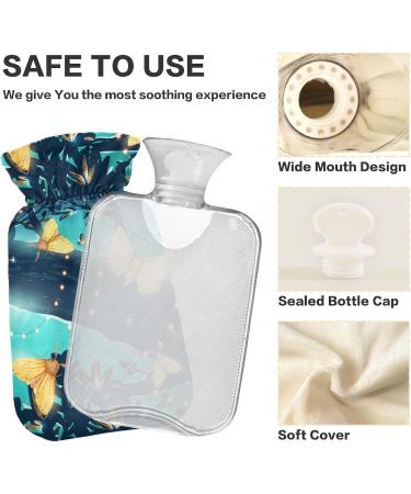 Buy Naanle Bright Night Butterflies Hot Water Bottle 2L - Pain Relief & Therapy with Cover and Handle - International Shipping Available - Buy Online on GoSupps.com