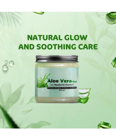 7.05Ounce / 200Grm Aloe Vera Gel Moisturizer - Aloe Gel Pack of 1 - Buy Online on GoSupps.com