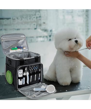 BABEYER Dog Grooming Bag - Pet Tool Kit Organizer Tote - Black - Buy Online on GoSupps.com