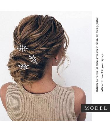 Latious Rhinestone Wedding Hair Pins - Pack of 3 | Bridal Hair Accessories for Women - Buy Online on GoSupps.com