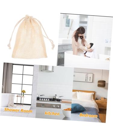 Beaupretty 20 Pcs Soap Storage Bags - Mesh Soap Container & Body Scrubber | Travel Bath Supplies | Cotton Linen Massage - Buy Online on GoSupps.com
