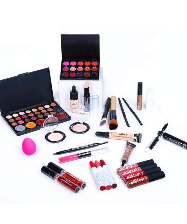 Complete Make-Up Set for Women | Multi-Purpose Cosmetics Kit with Brushes Eyeshadow Lipstick & Concealer - Perfect Gift for Girls - Buy Online on GoSupps.com