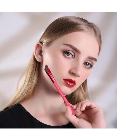 2-Part Multifunctional Eyebrow Brush Set - Square & Angled Brushes for Perfect Brows | Concealer & Finishing Makeup Brush | Shop Internationally - Buy Online on GoSupps.com