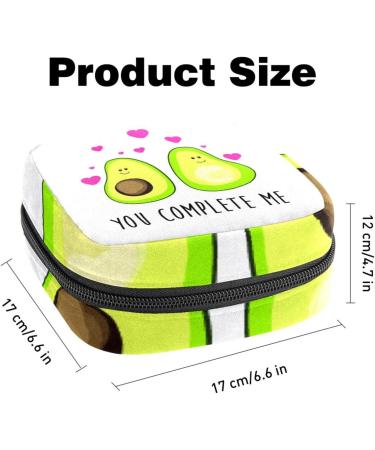 Women's Cute Fruits Red Heart Binding-Up Bag | Stylish Tampon Storage with Zip Pockets | Multi-Functional Menstrual Bag - Buy Online on GoSupps.com