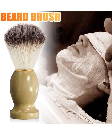 RsW239 Wooden Shaving Brush with Handle - Brown Bear Brush One Size 1 Pack | Premium Shaving Supplies - Buy Online on GoSupps.com
