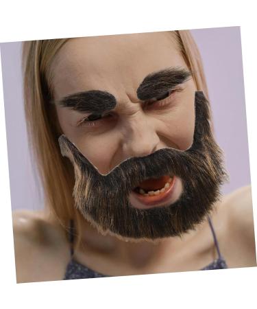 WOONEKY 1 Set Beard Dress up Man Dress up Pirate Beard Fake Beard DIY Fake Mustache Viking Costume Plush - Buy Online on GoSupps.com