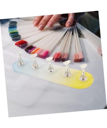 minkissy 1 Set Nail Practice Holder Nail Display Stand Nail Rest Practice Nail Stand Artificial Nail Holder Decor Fake Nails Press on Nails Rack Beauty Nail Racks for Nail Painting Nail Art 12.8x3.7cm As Shown - Buy Online on GoSupps.com