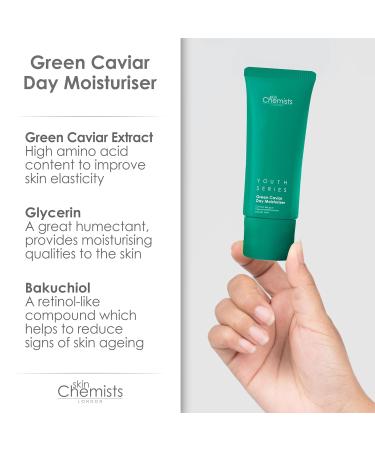 Skin Chemists Green Caviar Day Moisturizer | Anti-Aging Night Cream with Vitamin C & A | Smooth Younger-Looking Skin | USA Made | 1 fl oz - Buy Online on GoSupps.com