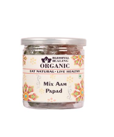 Blessfull Healing Organic Mix Aam Papad 250 Gram Airtight Container (Packing May Vary)