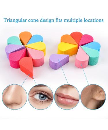 WANDIC Makeup Sponges - 16 Pcs Beauty Blender Set in 8 Colors for Powder & Liquid | Perfect for Flawless Face Painting - Buy Online on GoSupps.com