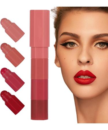 Fellflying Matte Lipstick Set Lipstick Sets for Women - Non-Sticky Lipstick Set | 4Pcs Waterproof Matte Lipstick Makeup Set  - Buy Online on GoSupps.com