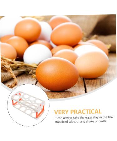 GLEAVI 2pcs Box Egg Carton Eggs Egg Holder Plastic Container Egg Storage Case Side Door Crisper re-usable - Buy Online on GoSupps.com