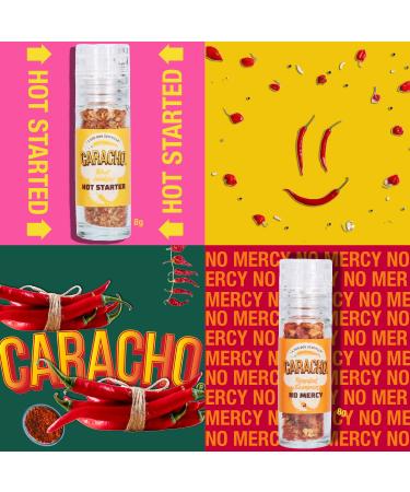 Caracho Chili M hlen Set Superhot Vol. 2 - Extreme 1-1.5 Million Scoville Heat 4 Mini Mills Premium Chili Spice Gift Set - Buy Online on GoSupps.com