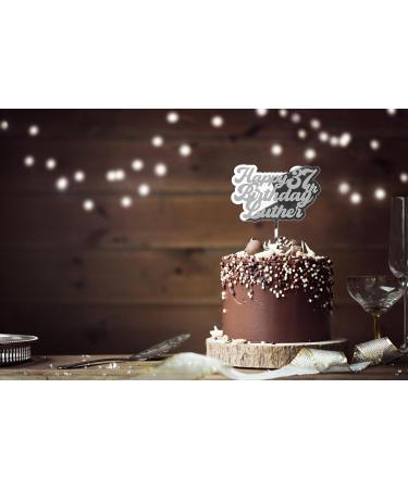 Cakeshop Cake Decoration Pack | Happy Birthday Premium 3mm Mirror Acrylic Plastic Cake Topper Sign & 25g Party Pack of Cake Sugar Sprinkles | Custom Name & Age Cake Decorations (Silver) Prime Mirror Acrylic: Silver - Buy Online on GoSupps.com