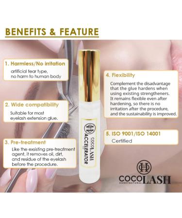 Adhesive Accelerator for Eyelash Extensions - 5ml Made in Korea | COCOHONEY | Boost Lash Adhesive Speed & Longevity - Buy Online on GoSupps.com