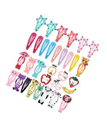 FRCOLOR Iron Bb clip self hinge hair barrettes animal hair barrette Mental Hair Pin animal Hair pin metallic hair clips baby hair clips Girls Hairpin issue card little girl iron Baby