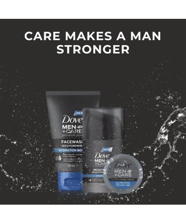 DOVE MEN + CARE Moisturiser Hydration Boost - Facial Cleanser - Provides Essential Moisture 100 ml & Face Care Cream - Protects Strengthens and Moisturises 50 ml - Buy Online on GoSupps.com