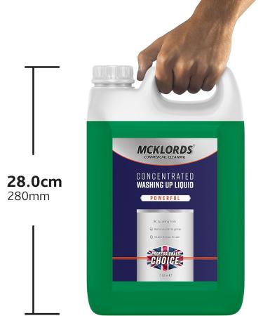 McKLords Concentrated Washing Up Liquid Green 10 Litre (2x5 Litre)  - Buy Online on GoSupps.com