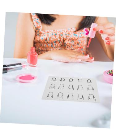 Minkissy Nail Polish Practice Pad Nail Art Supplies Nail Art Plates Nail Art Stickers Silicone Mat for Nails Tools Nail Stickers for Nail Art Nail Sticker Guide Washable Applique As Shown 2 - Buy Online on GoSupps.com