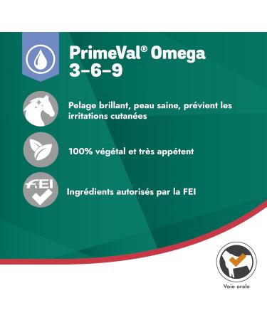 Buy Unknown Primeval Omega 3-6-9 for Horses - Essential Fatty Acids for Skin Fur Injury Repair and Joint Care - 1 Liter - International Shipping Available - Buy Online on GoSupps.com