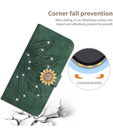  VQWQ Wallet Case for OPPO Realme 10 5G - 1.5M Strap Glitter Shinny Sunflower Flip Leather Case Card Slot Shockproof Kickstand Magnet Cover for OPPO Realme 9i 5G / Realme 10 5G HT -Green-T - Buy Online on GoSupps.com