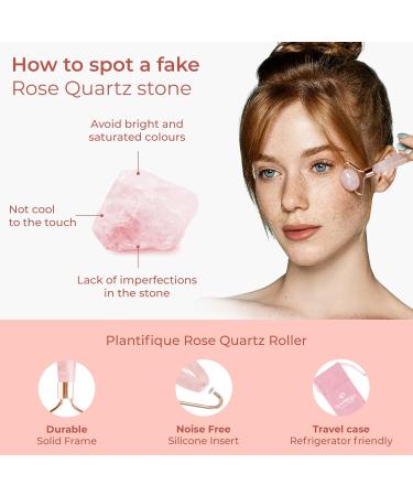 PLANTIFIQUE Vitamin C Face Serum Anti Aging Massage with Peptides Collagen Korean Skin Care Face Moisturizer and Rose Quartz Gua Sha Set - Buy Online on GoSupps.com