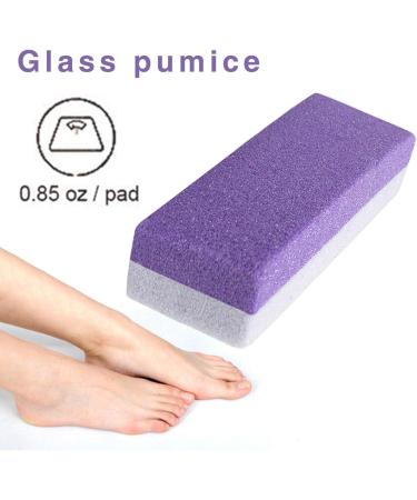 Feetss Cleaner - Glass Foot Dead Skin Remover Tool | Double Sided Foot Pumice Comfortable Pumice Stone Lightweight Feet Scrubber for Feet Exfoliation Callus Remover Dead Hard Skin - Buy Online on GoSupps.com