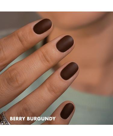 MOYOU LONDON Semi Cured Gel Nail Wraps - 20 Pcs Salon-Quality Manicure Set with Nail File & Cuticle Stick - Negroni - Buy Online on GoSupps.com