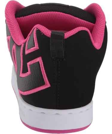DC Women's Court Graffik Casual Low Top Skate Shoe - Black Pink - Size 42.5 EU - International Shipping Available - Buy Online on GoSupps.com