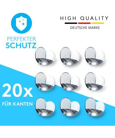 Buy Silverrack Corner Protection & Edge Protection for Babies - 20 Transparent Pieces - Safe Furniture Corner & Edge Guards - Child Safety Accessories - Buy Online on GoSupps.com