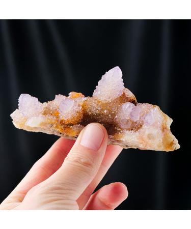 Natural Crystal Rough Natural Raw Cactus Amethyst Cluster Irregular Voilet Cluster Amethyst Specimens (Color : Cactus Cluster Size : 50-70g) 50-70g Cactus Cluster - Buy Online on GoSupps.com