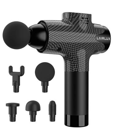 LAIRLUX Massage Gun - Deep Tissue Massager Gun for Muscle Fatigue Relief - Percussion Massage Gun - Model EM-03 (Black)