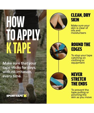 Pack of 3 Rolls - SPORTTAPE Kinesiology Sports Tape - 5m Roll - Pink | Physio & Sports Injury Muscle Tape for Shoulder Knee Ankle Shin Splints Support. Waterproof & Hyopallergenic Kinetic Tape Pink 3 Rolls - Buy Online on GoSupps.com