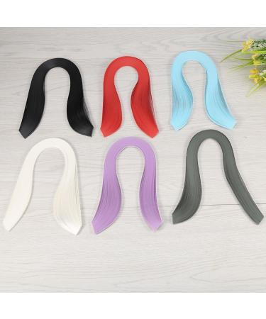 ZJchao Paper Quilling Strips Set - 600 Strips 3mm Width Pure Color Origami Paper for DIY Quilling Art and Hand Craft Decoration (Black) - Buy Online on GoSupps.com