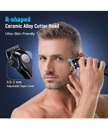 Professional Hair Clippers for Men - Cordless Trimmer Set with Brushless Motor DLC Blade & Charging Stand - Perfect Gifts Black - Buy Online on GoSupps.com