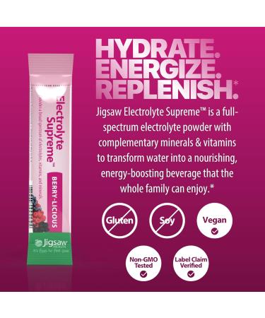 Jigsaw Health Bundle | MagSRT 240 Tablets and Electrolyte Supreme (Berry-Licious) 60 Servings (Packets) - Buy Online on GoSupps.com