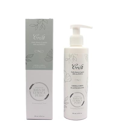Crilu Cril Snail Slime Body Cream 200ml Pure Extract 100% Moisturizing Elastic Rebalancing Firming Nourishing Against Stretch Marks Men Women 100% Made in Italy