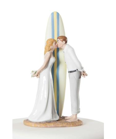 Wedding Collectibles "Summer Lovin" Surfer Wedding Cake Topper Summer Lovin Surfer Beach Wedding Cake Topper